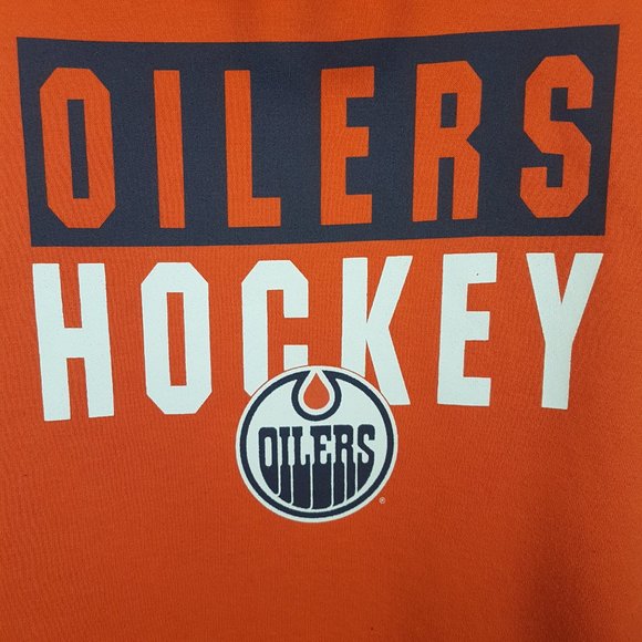 Vintage OILERS STORE EXCLUSIVE Hoodie Small US S NHL Edmonton Oilers Sleeveless - Picture 4 of 16